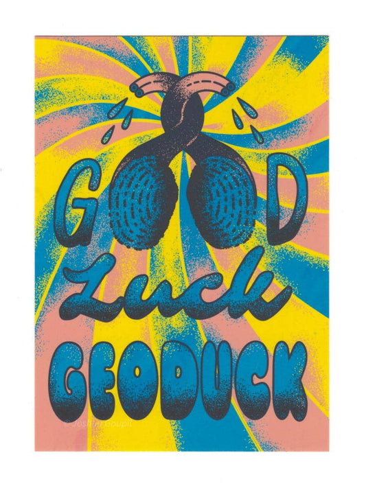 "Good Luck, Geoduck" Pacific Northwest Postcard