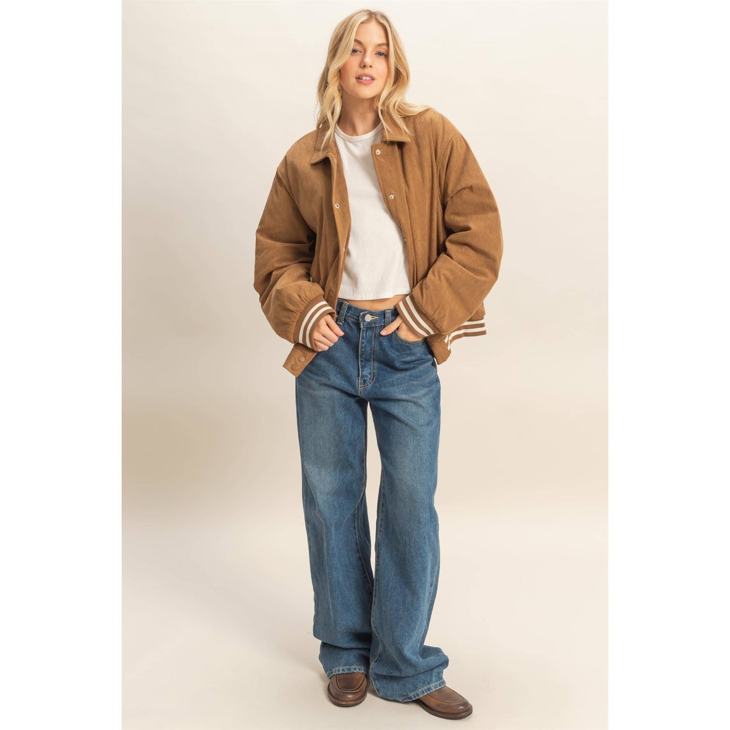 Corduroy Varsity Jacket