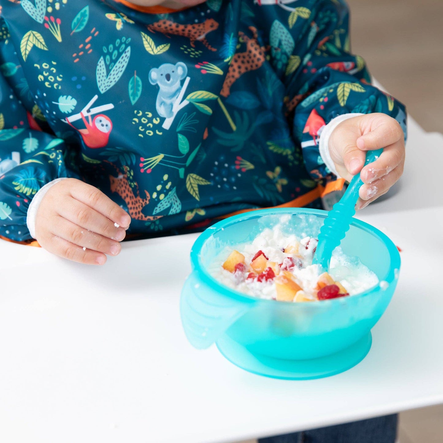 Silicone First Feeding Set: Blue Jelly
