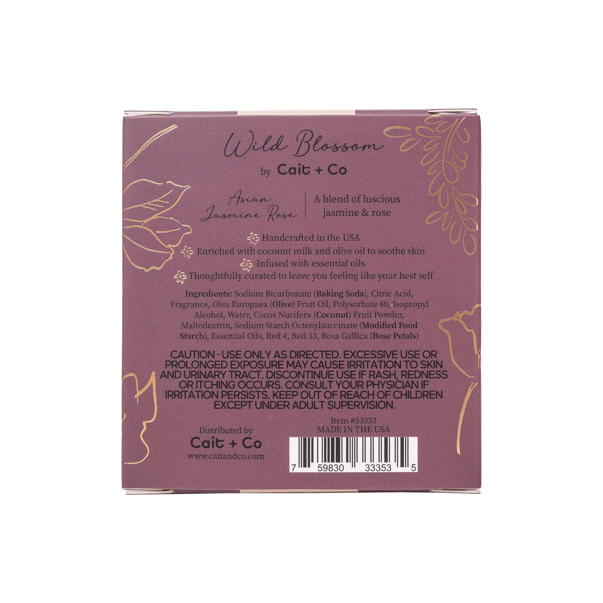 Wild Blossom Soothing Bath Bomb - Jasmine Rose