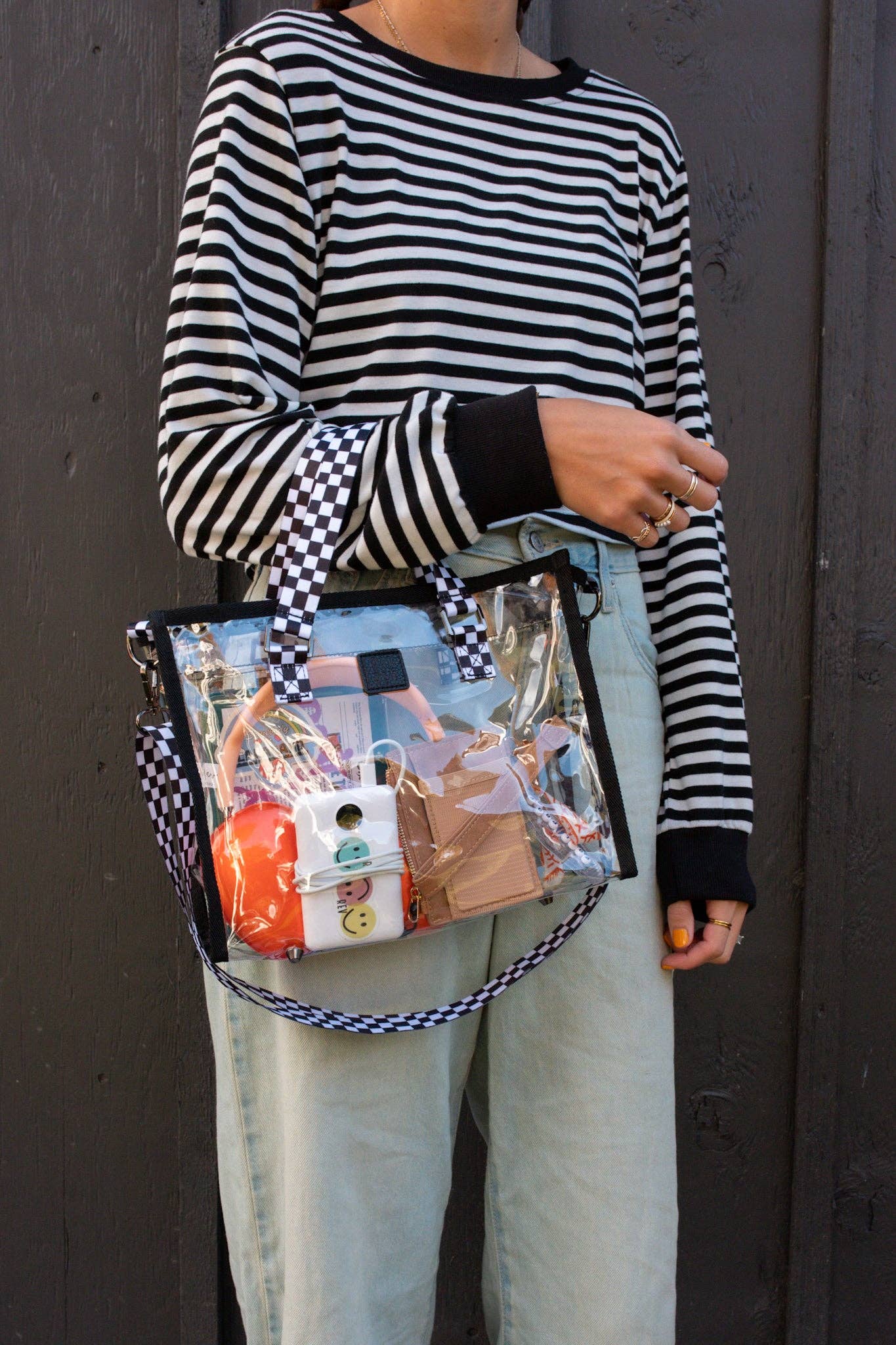 Clear Boxy Tote