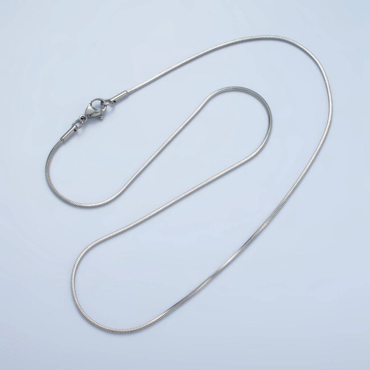 Stainless Steel 1mm Snake Chain 18 Inch Necklace in Gold & Silver | WA-2596 WA-2697
