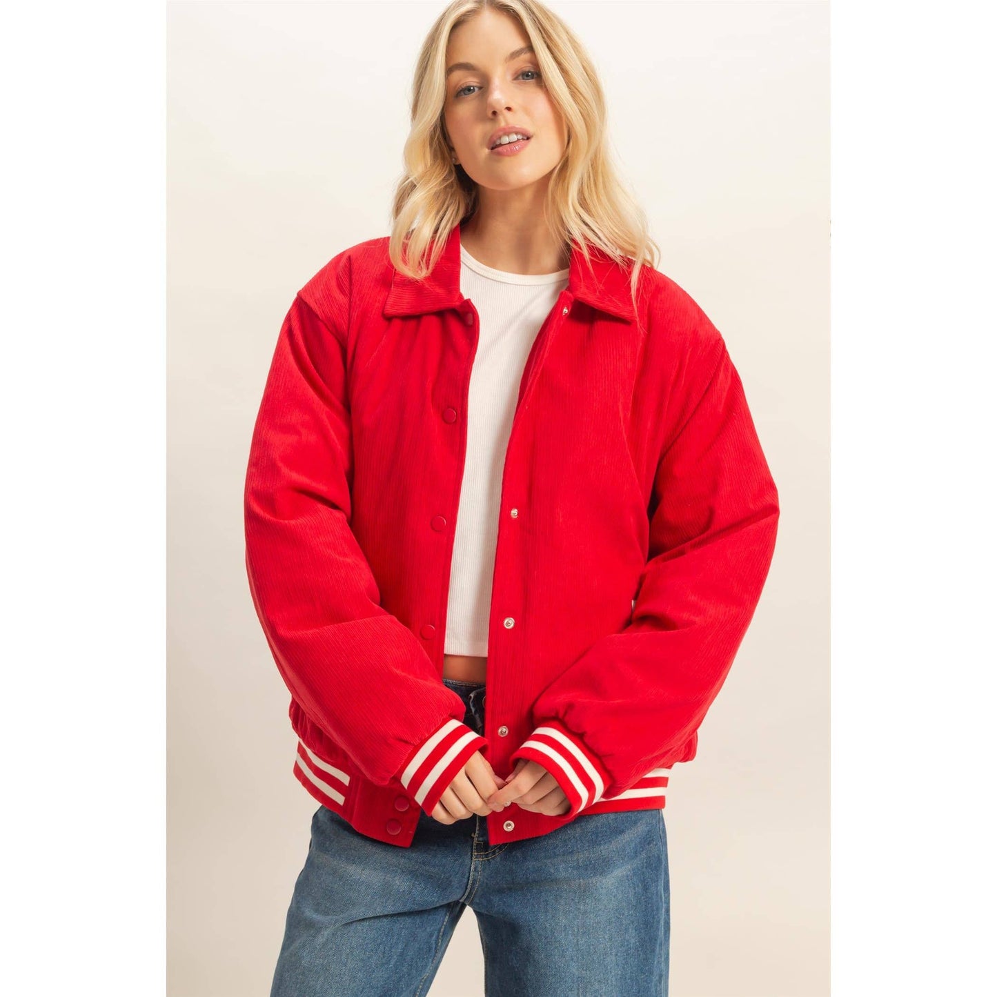 Corduroy Varsity Jacket