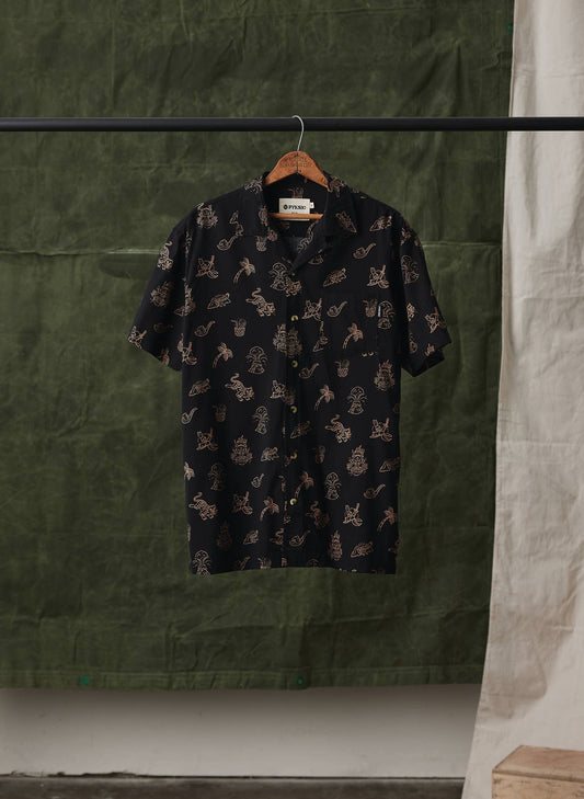 Spicy Noods Casual Button Down Shirt Men Women Food
