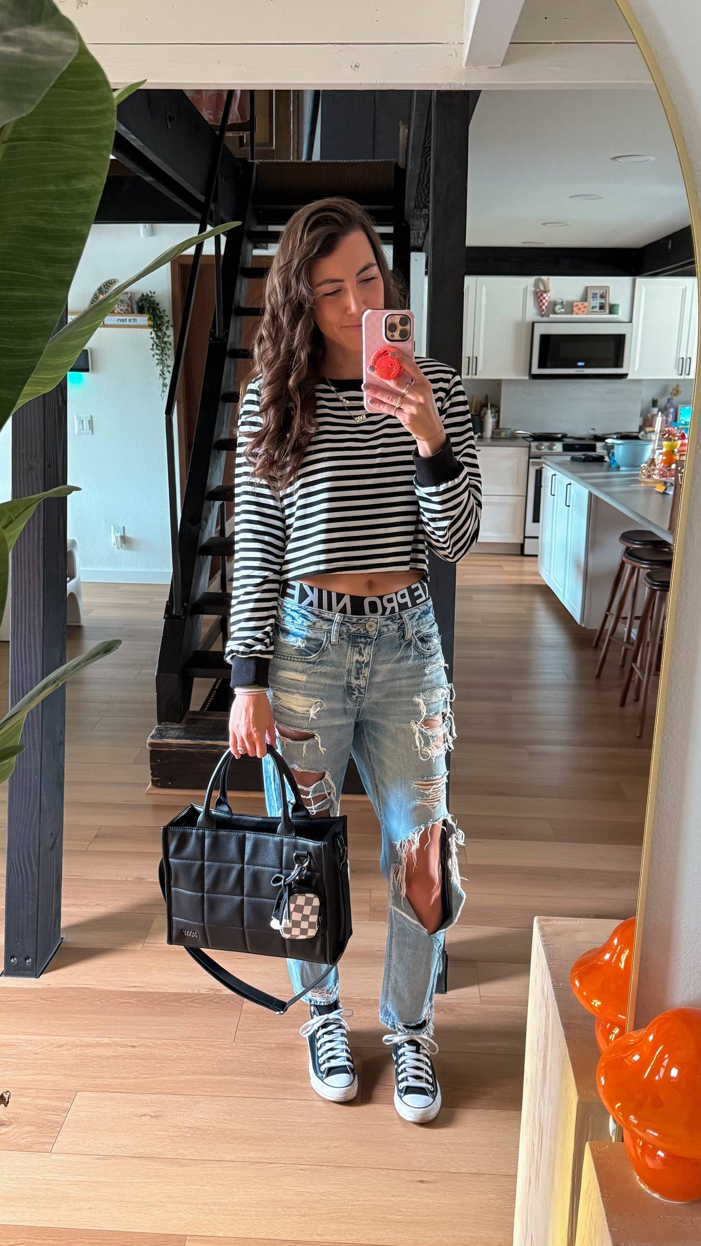Boxy Tote MAX in Pebble Black