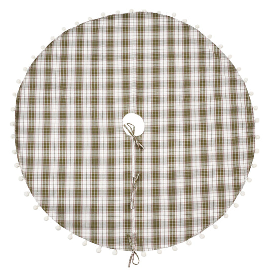 Plaid Pom Pom Tree Skirt