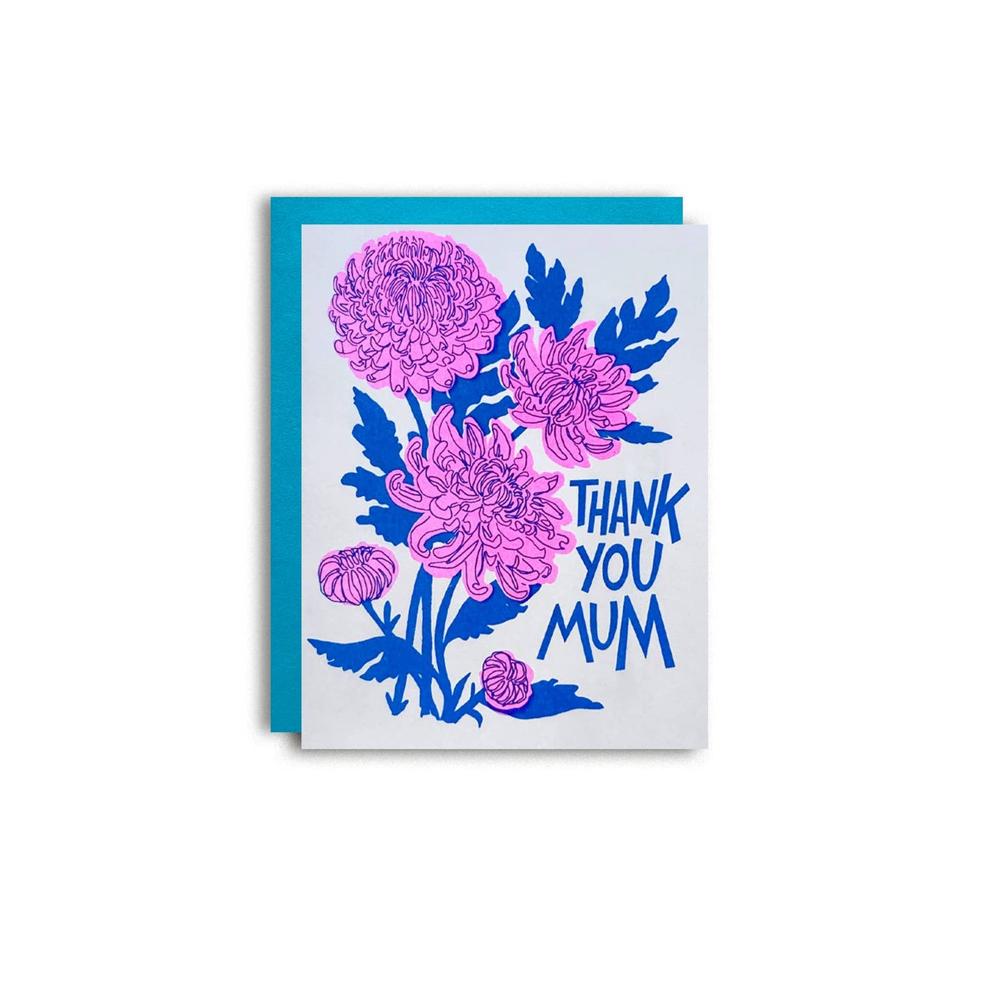 Thanks Mum Mother Risograph Greeting Card