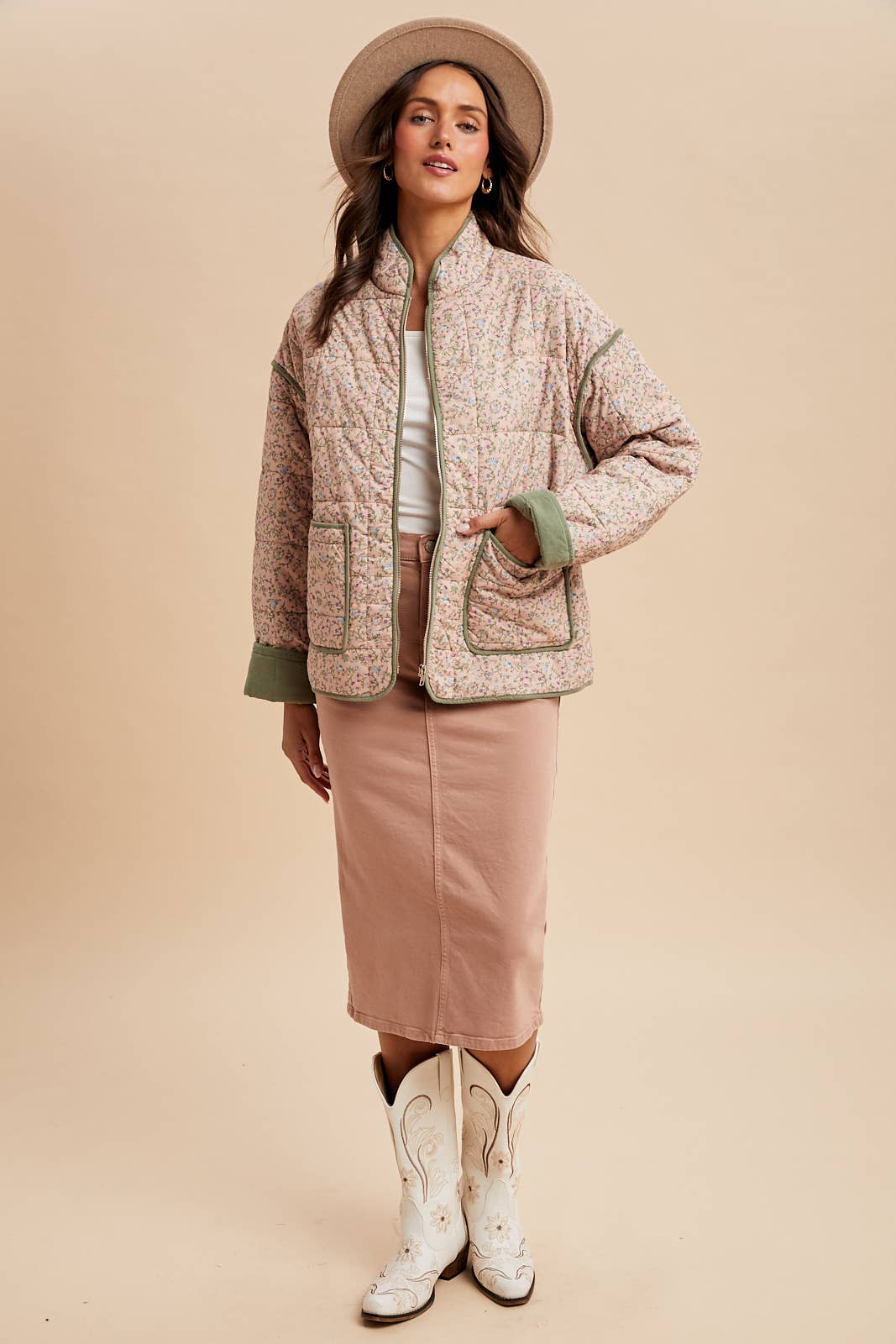 COTTON QUILTED PUFFER JACKET
