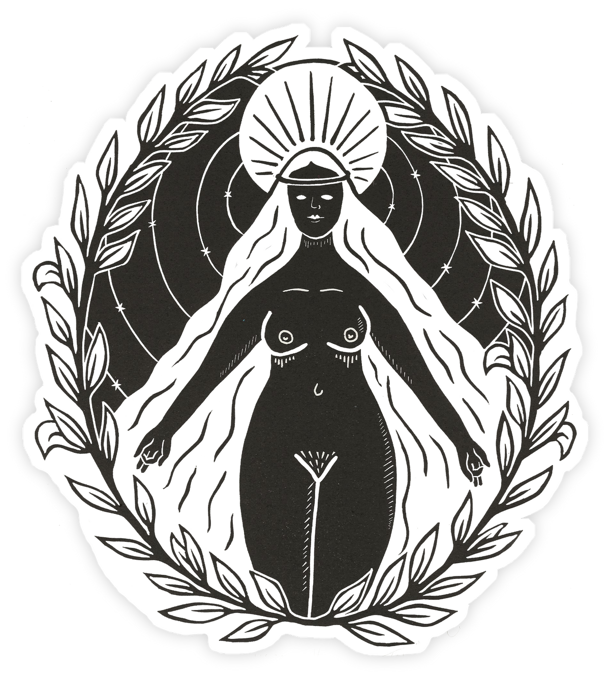 The Goddess Within Vinyl Sticker