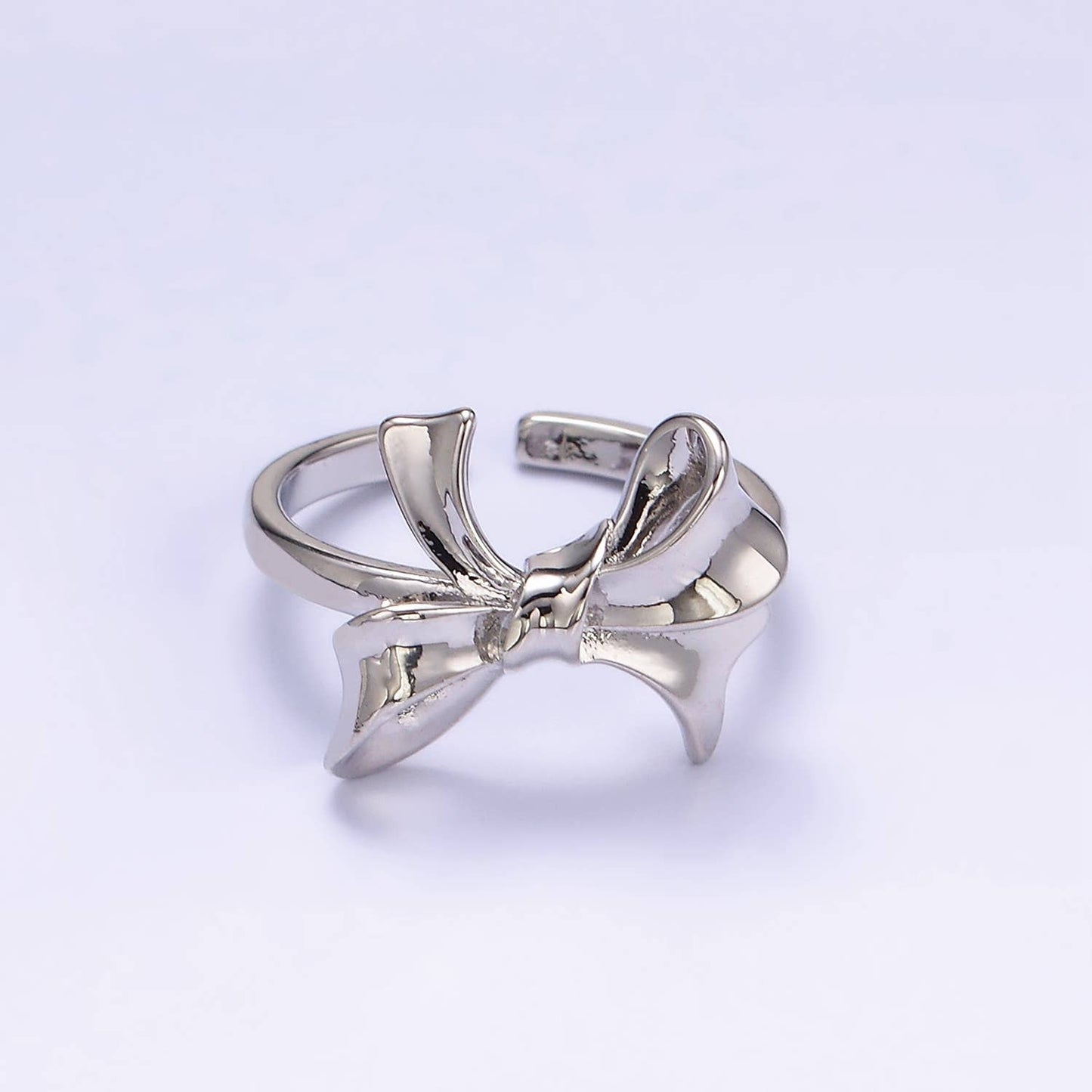 24K Gold Filled Tied Ribbon Bow Minimalist Ring