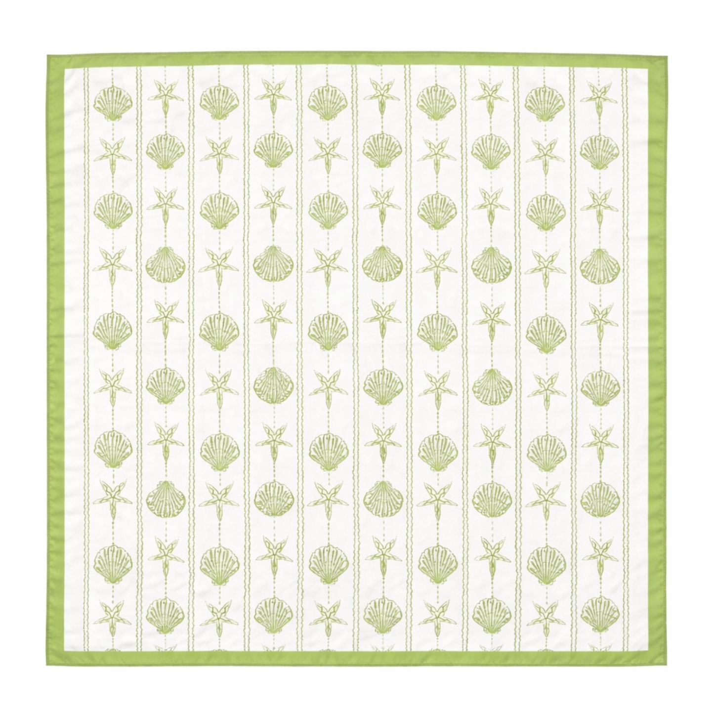 Shoreline Shell Scarf – Vacation Ready Square Design