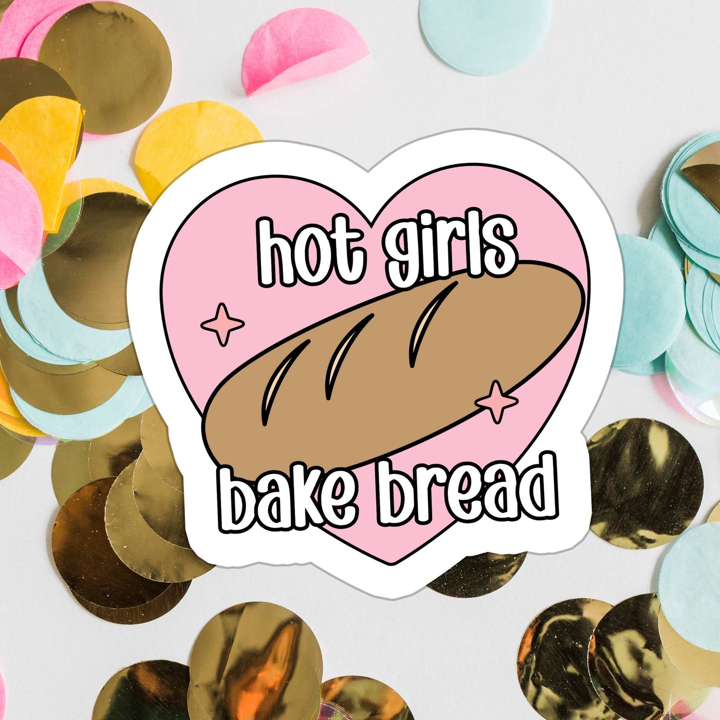 Baker Bread Relatable Funny Waterproof Vinyl Sticker