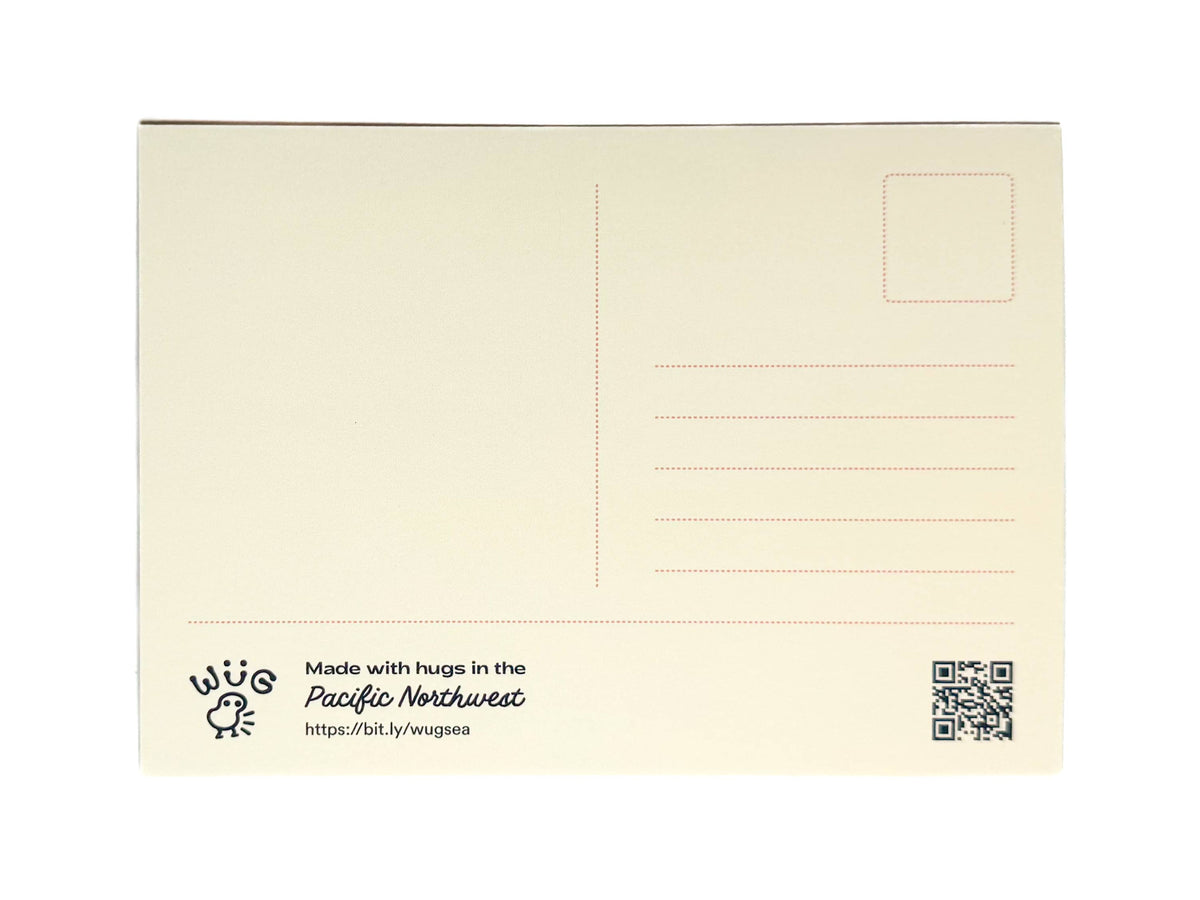 "Don't Tread On Me (Please)" Banana Slug Flag Postcard