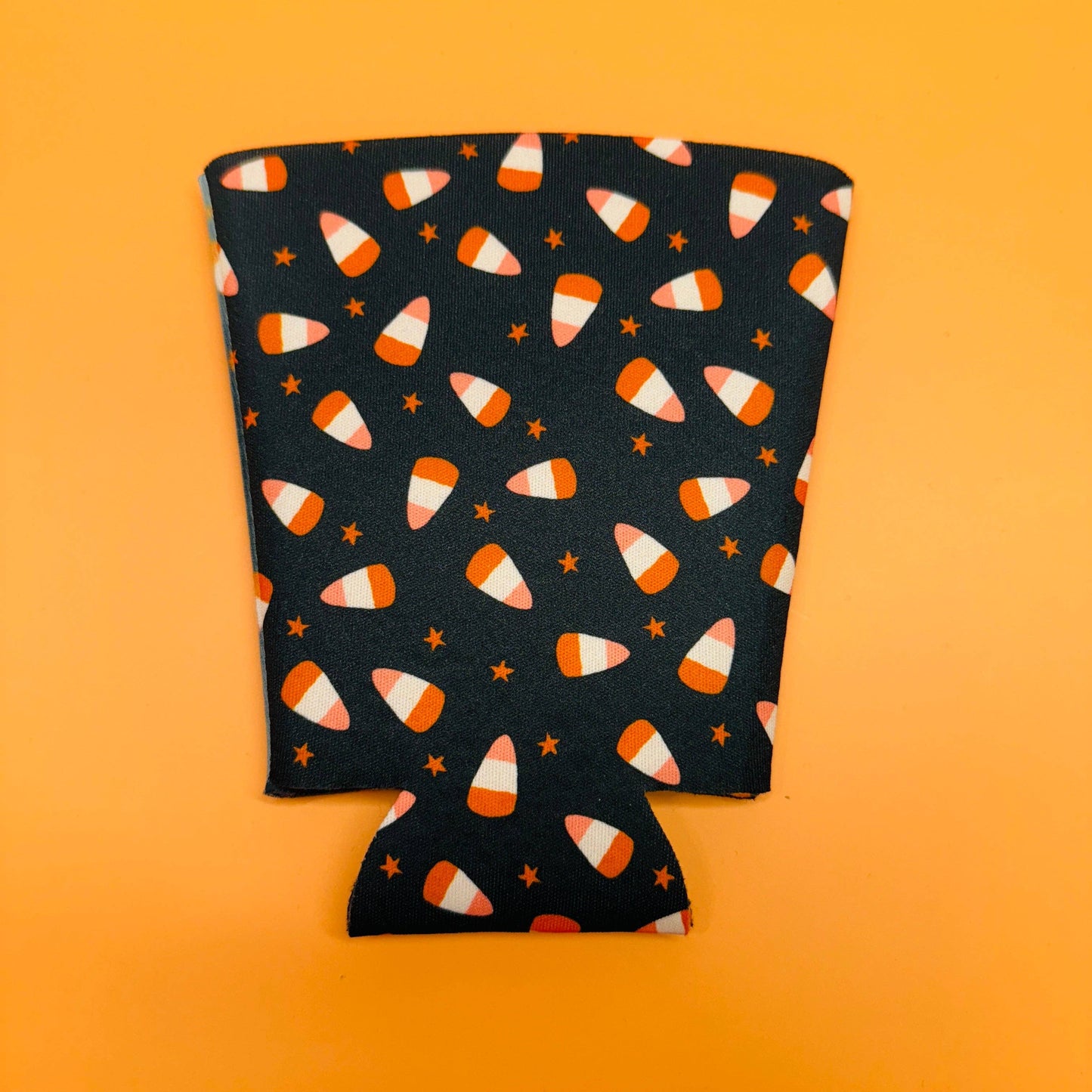 Iced Coffee Sleeve, Fall Candy Corn Pattern