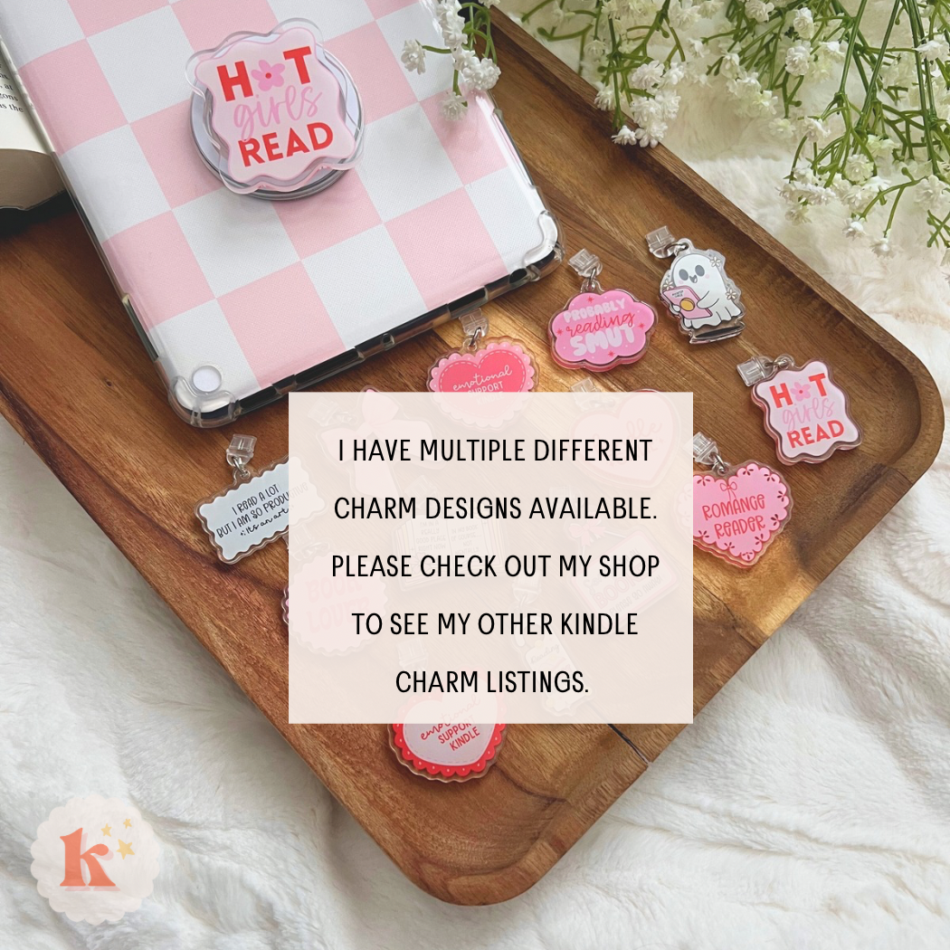 Reading Good Girl Kindle Charm, kindle accessories,bookstore