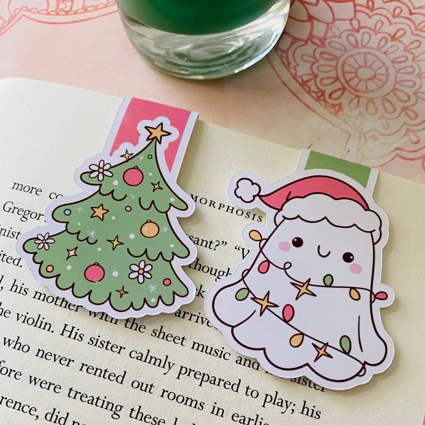 Holiday Magnetic Bookmark Gift Set – Holiday Ghost 