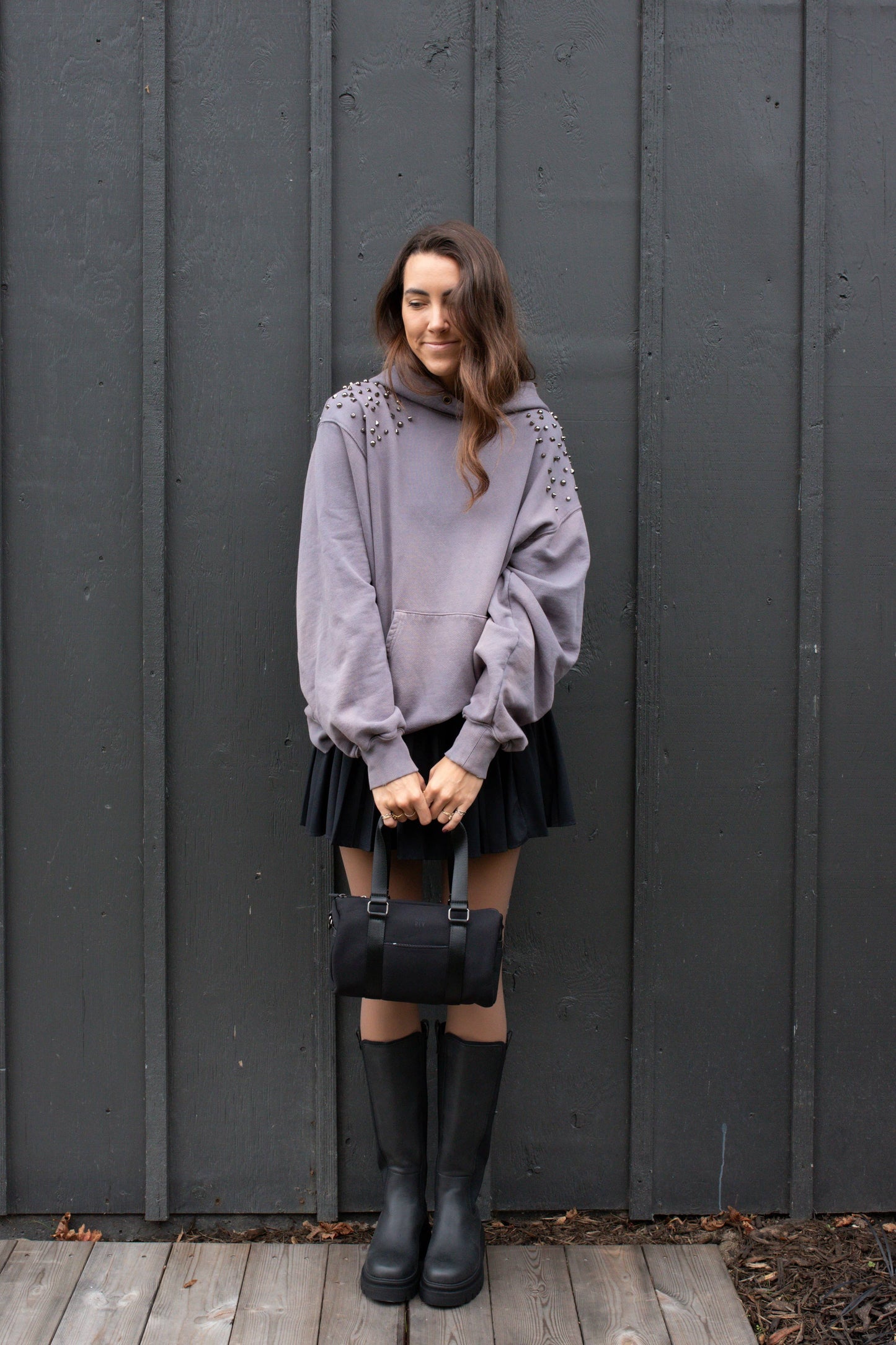 Barrel Bag in Neoprene Black