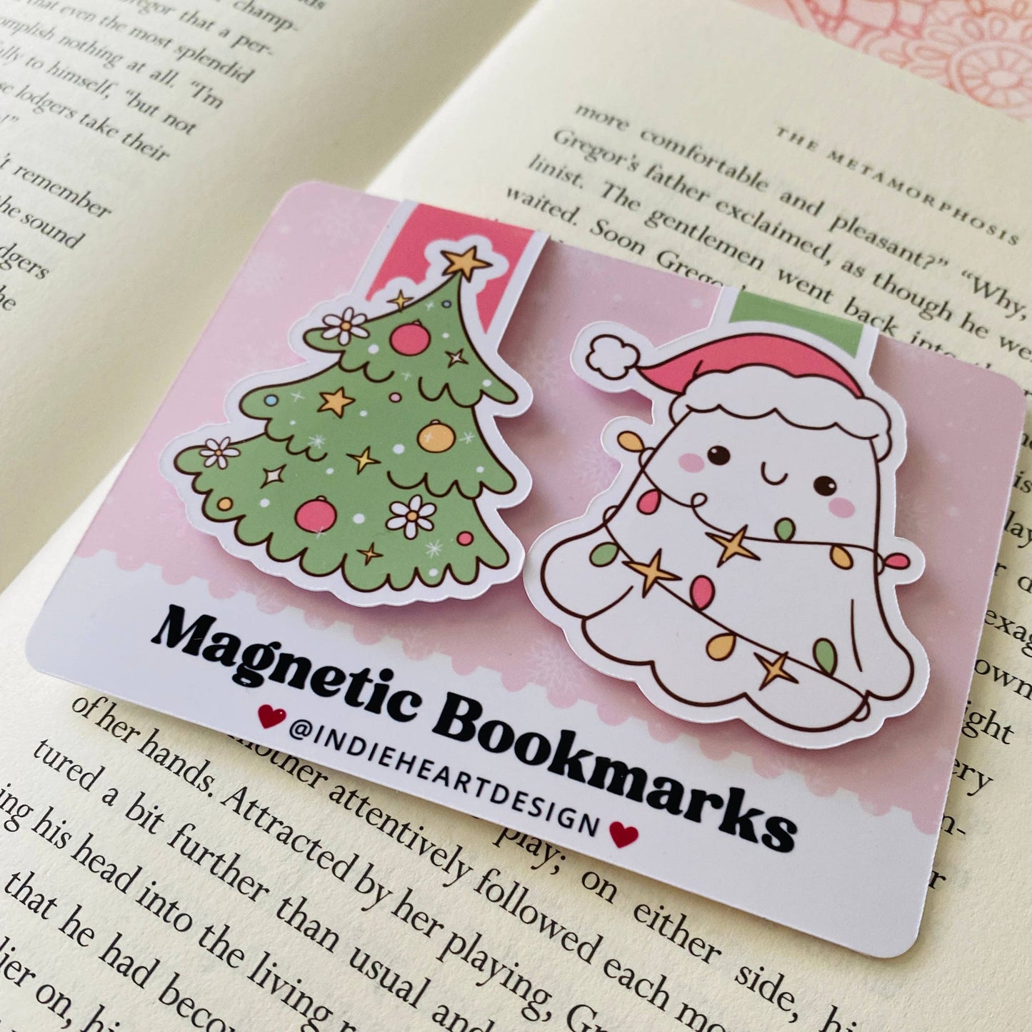 Holiday Magnetic Bookmark Gift Set – Holiday Ghost 