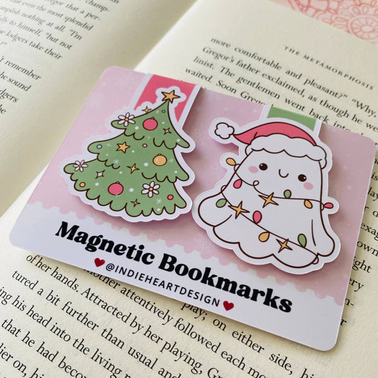 Holiday Magnetic Bookmark Gift Set – Holiday Ghost 