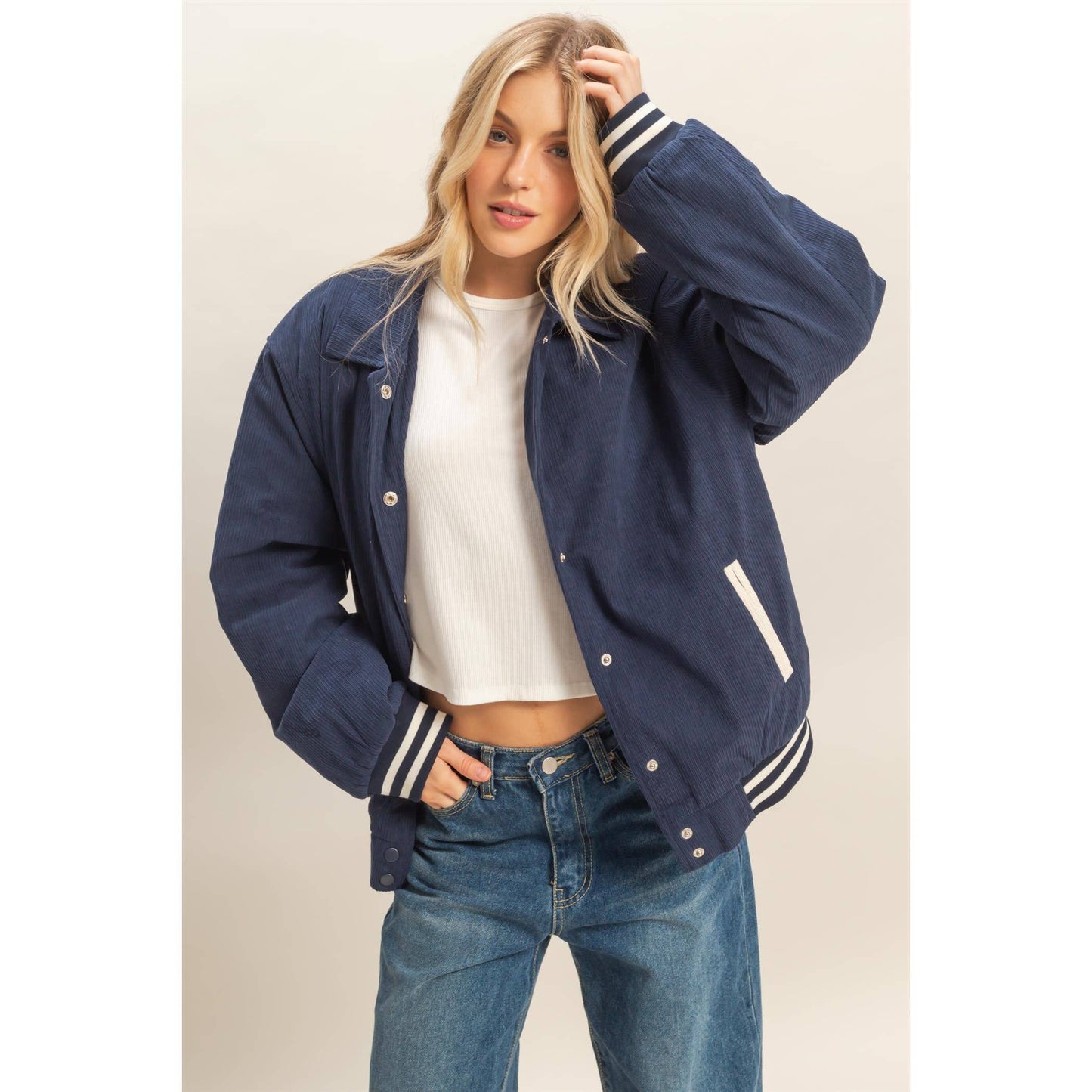 Corduroy Varsity Jacket