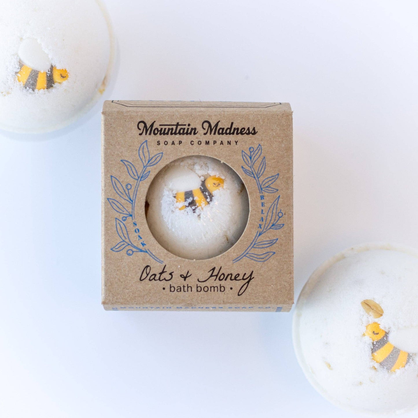 Oats & Honey Bath Bomb | Gentle Oatmeal & Honey
