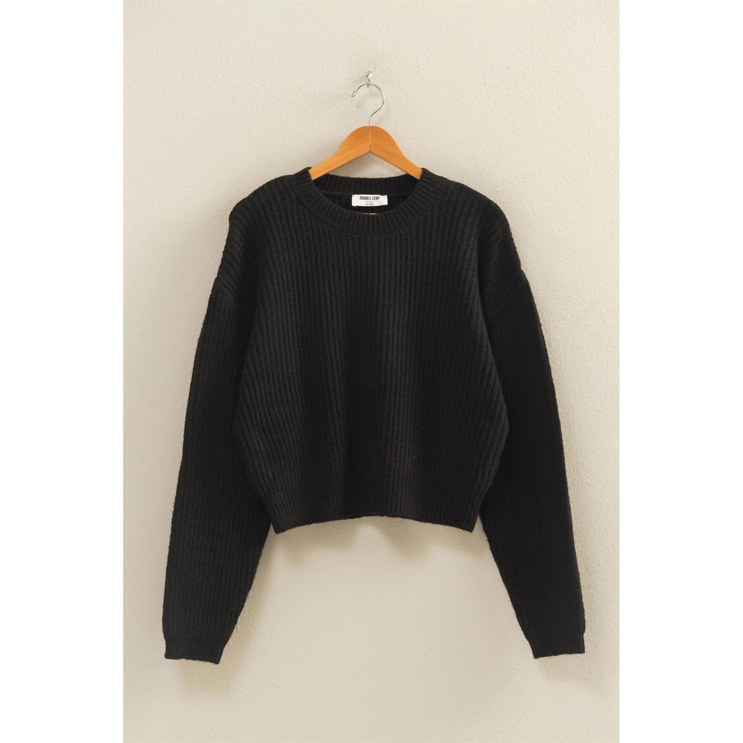 Ribbed Crew Neck Sweater