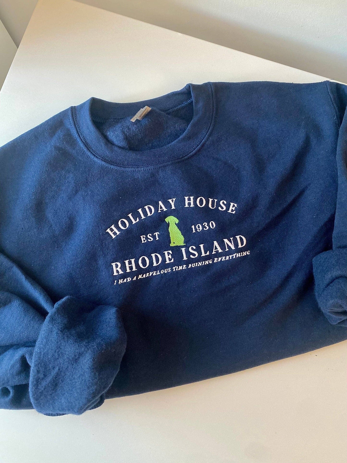 Holiday House Folklore Embroidered Crewneck | Last Great American Dynasty