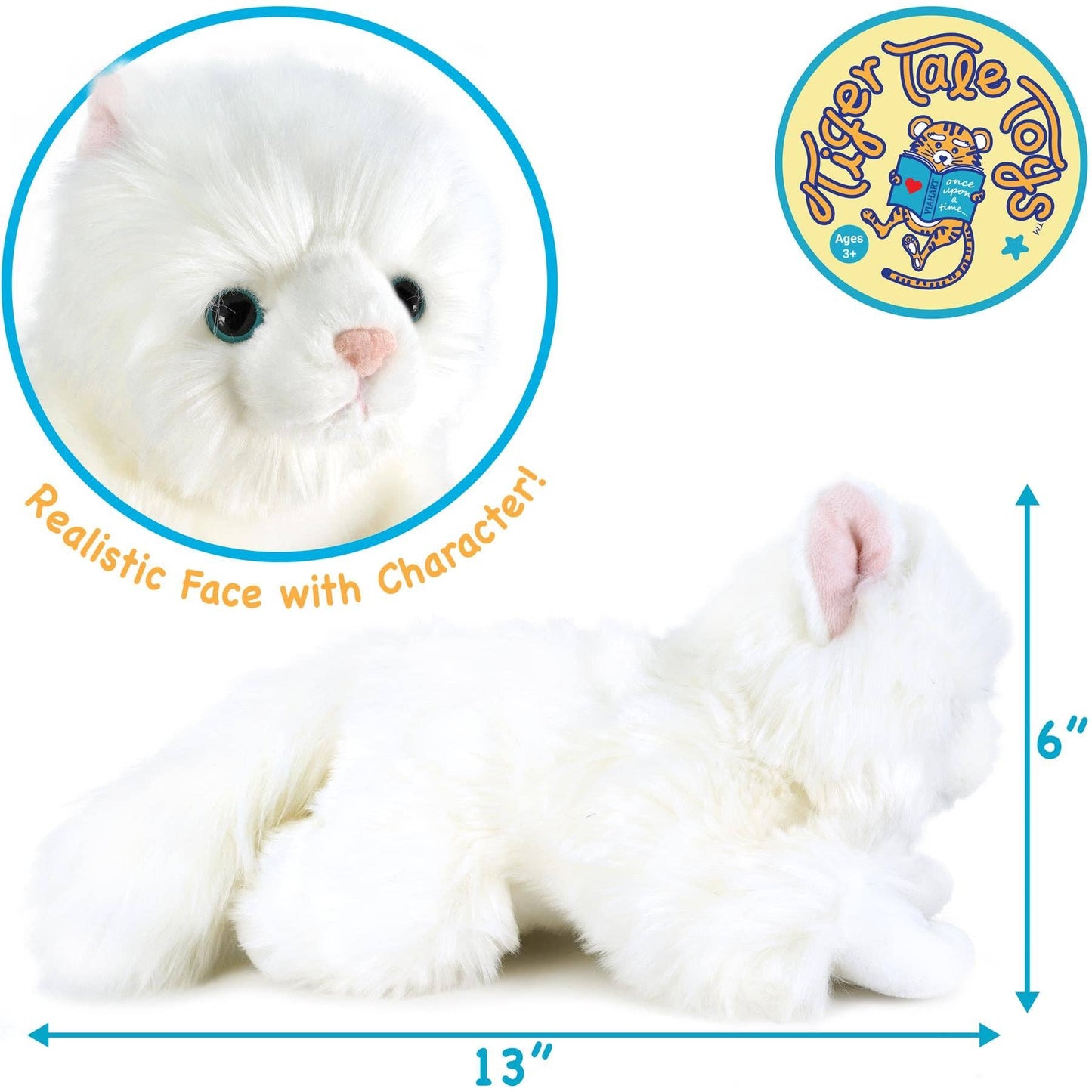 Puff The Persian Cat | 13 Inch Stuffed Animal Plush | By Tig