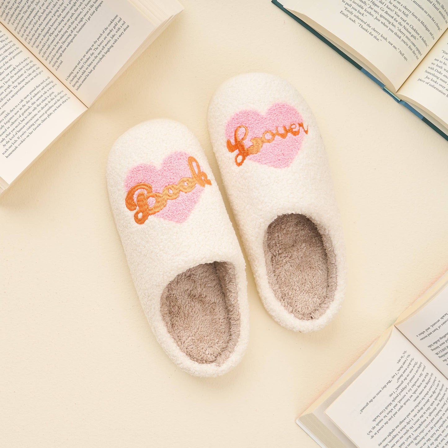Fuzzy Slippers - Book Lover