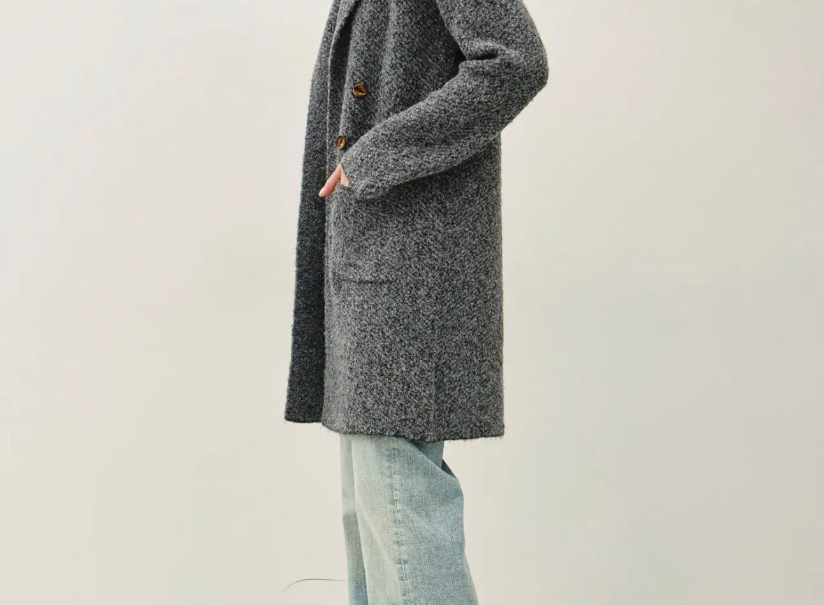 Collard Wool Blend Coatigan