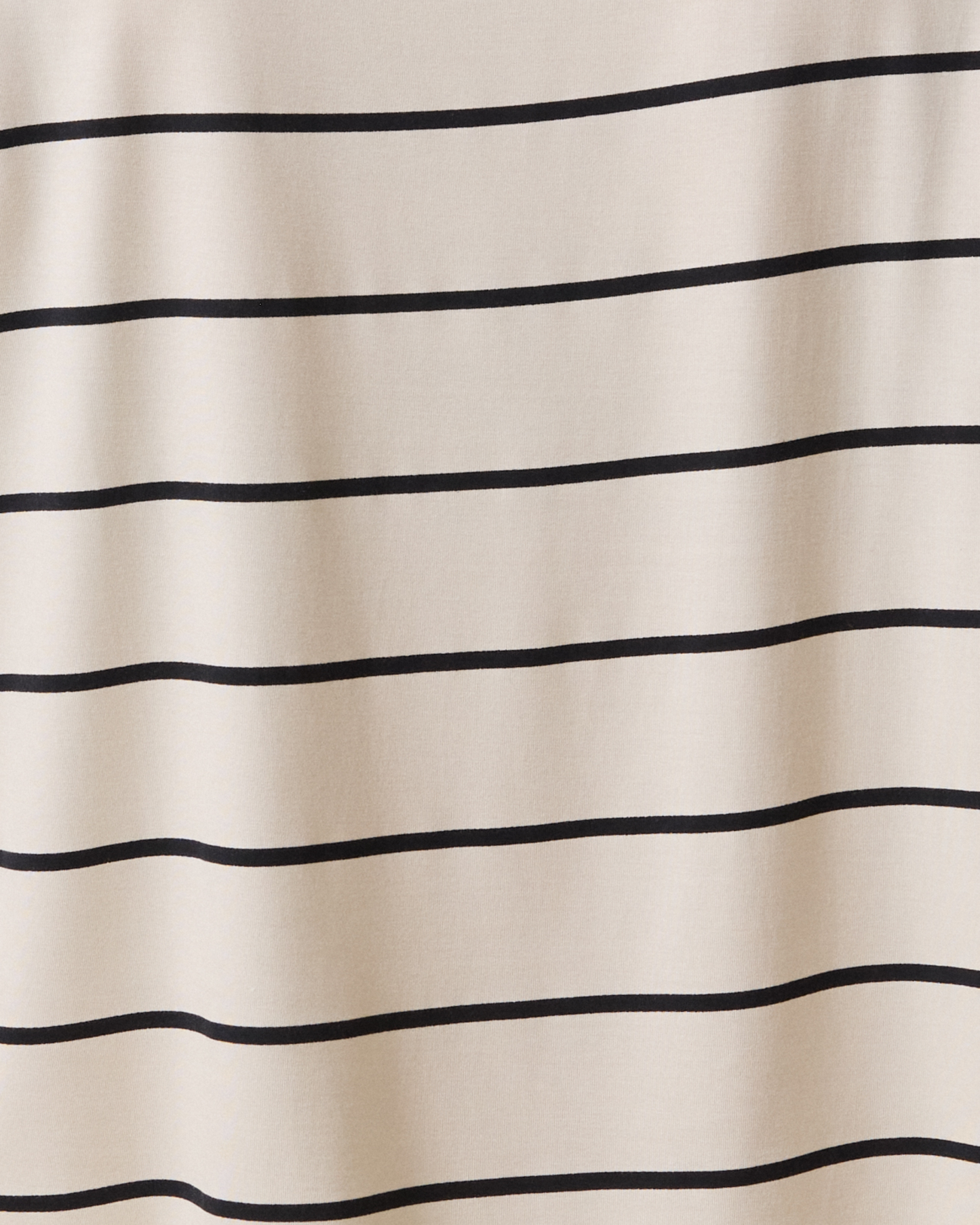 Aria Bamboo Casual Cropped Short Sleeve Top | White & Black Stripe