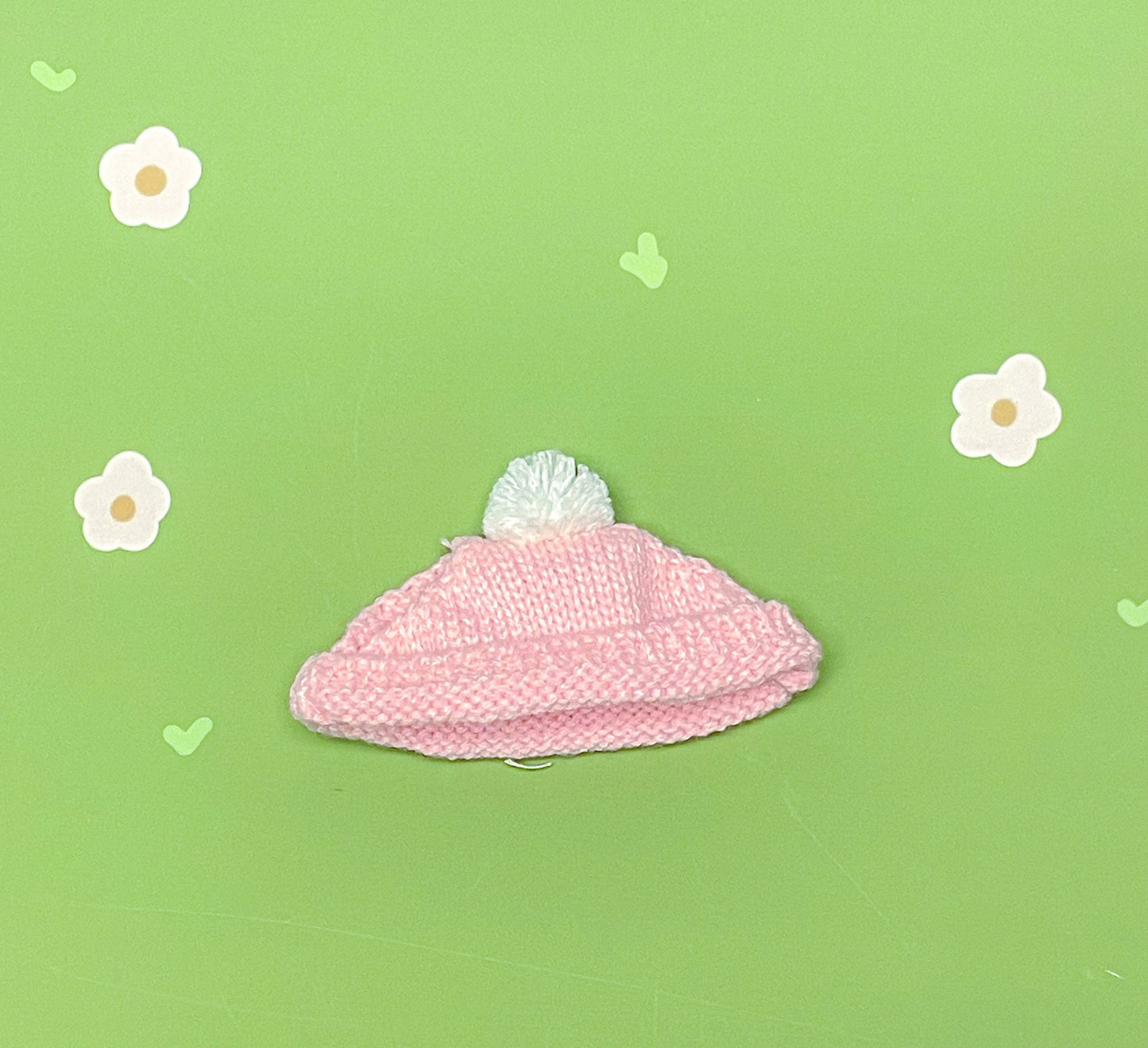 Pink PomPom Beanie - Plushie Accessories