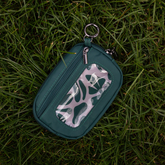 Polly Clip Wallet in Dark Green