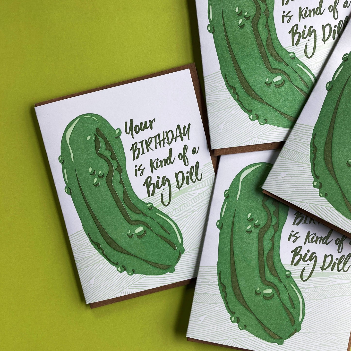 Big Dill Birthday - Funny Letterpress Card