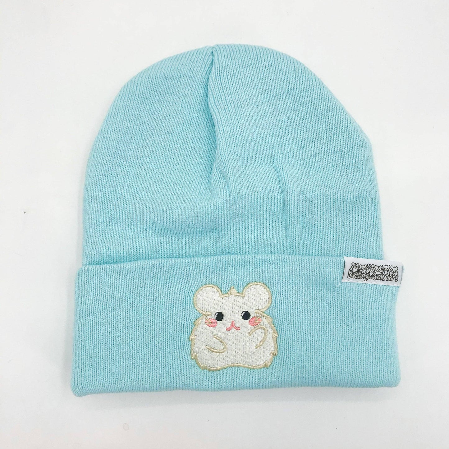 Bellinghamster Beanie Hat, Penelope the Winter White Hamster