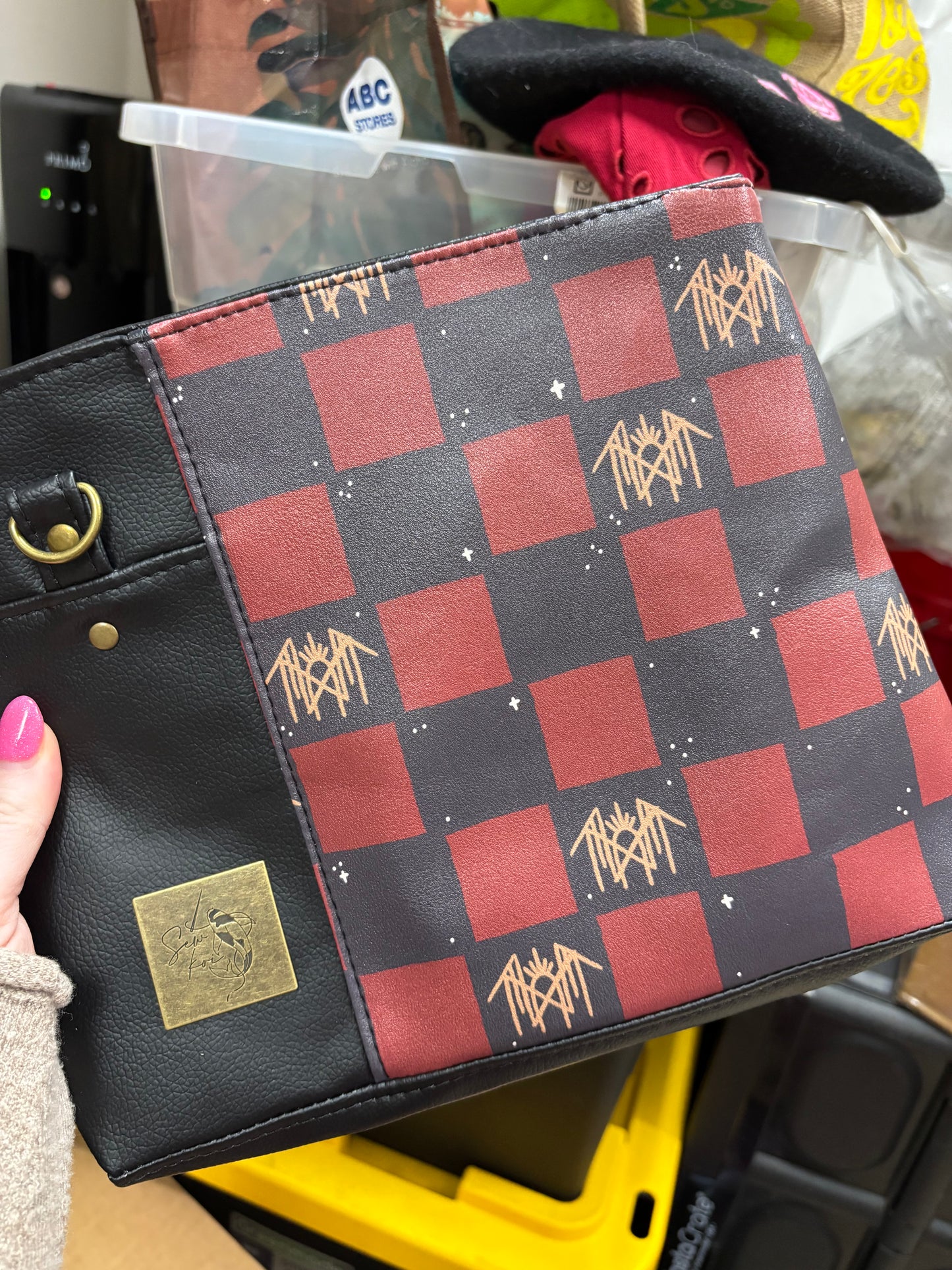 ST Black/Red Crossbody Bag