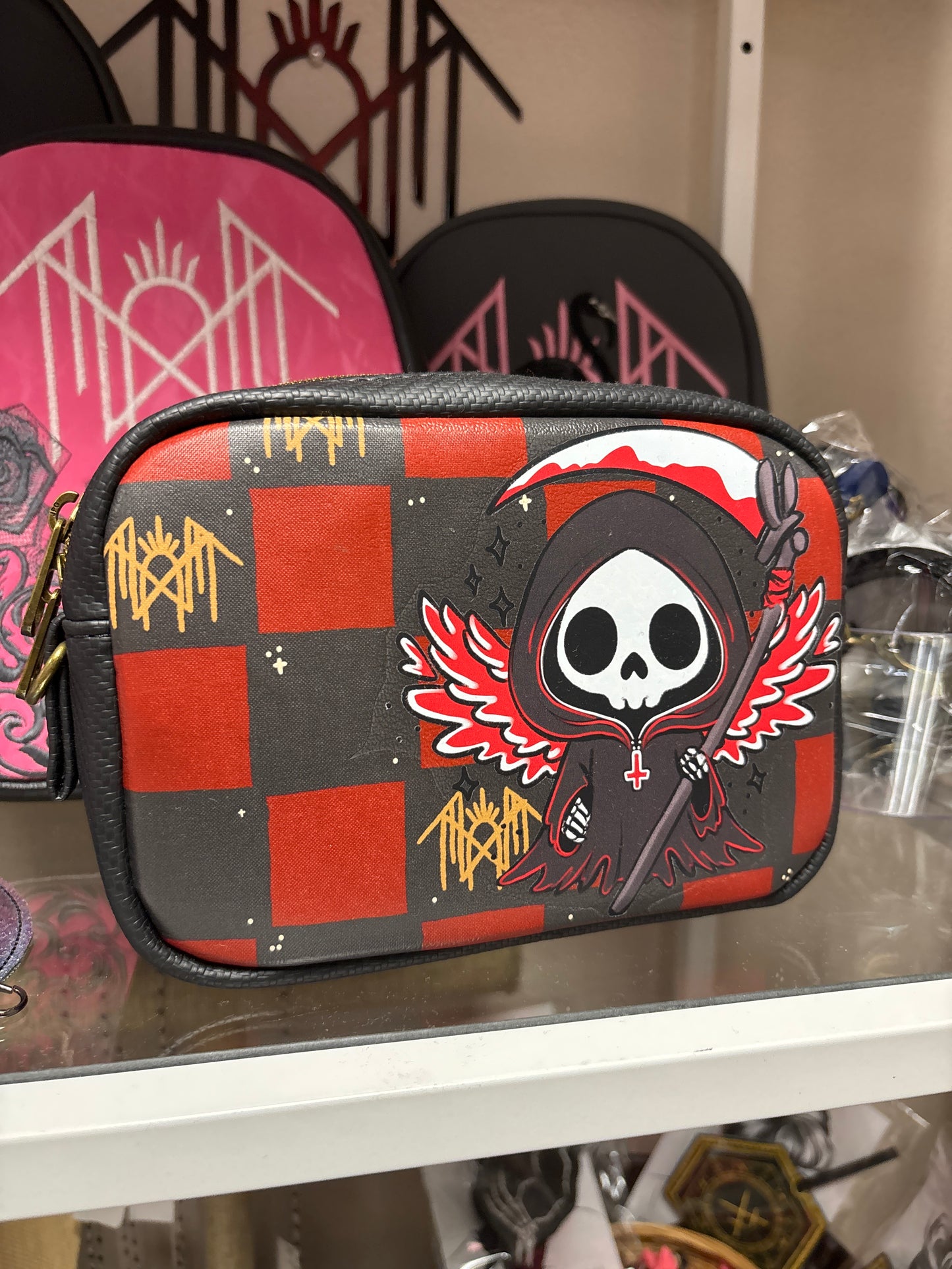 ST Checker Reaper Angel CrossBody Bag