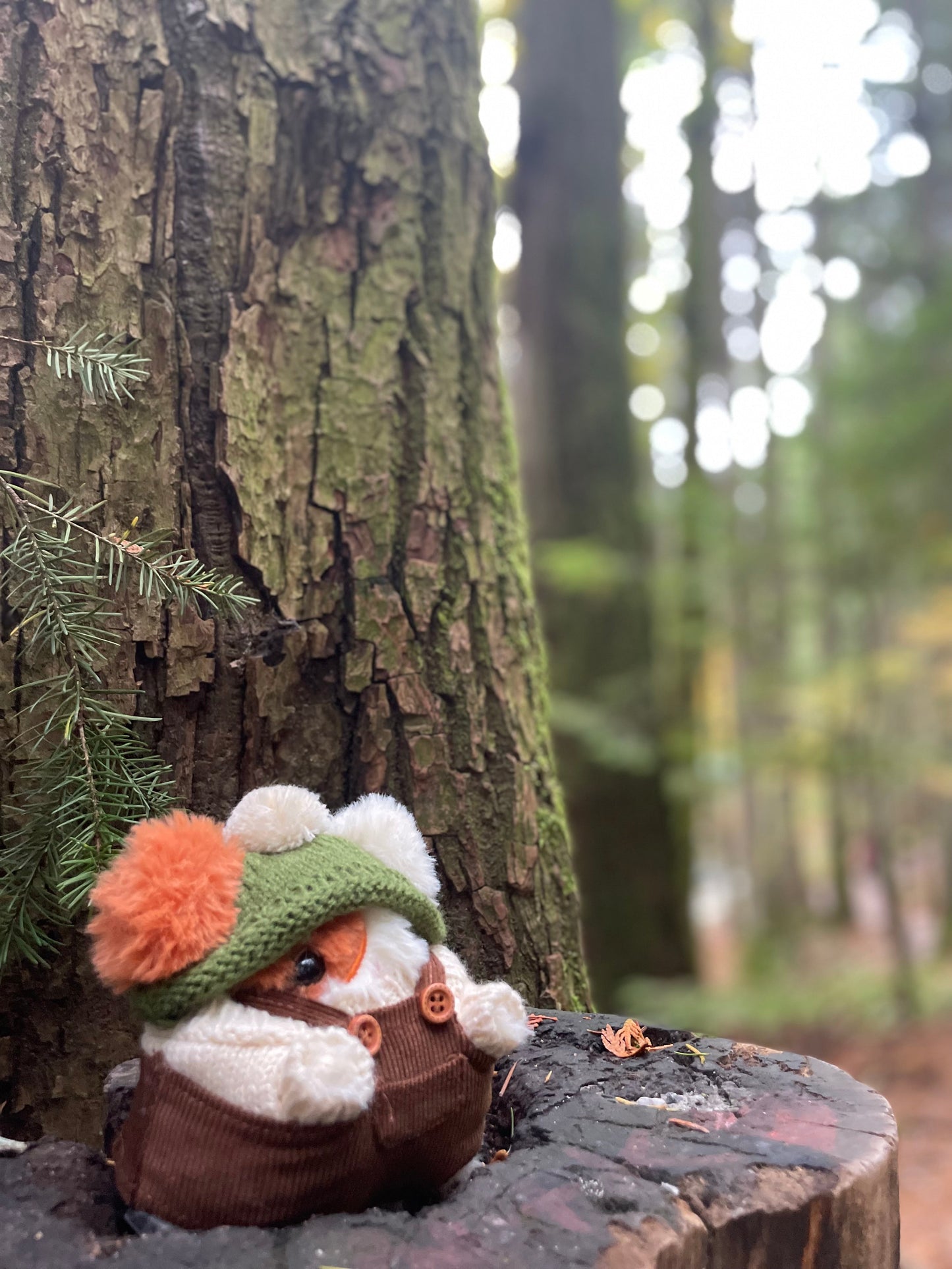 Brown Corduroy Overalls - Plushie Accessories