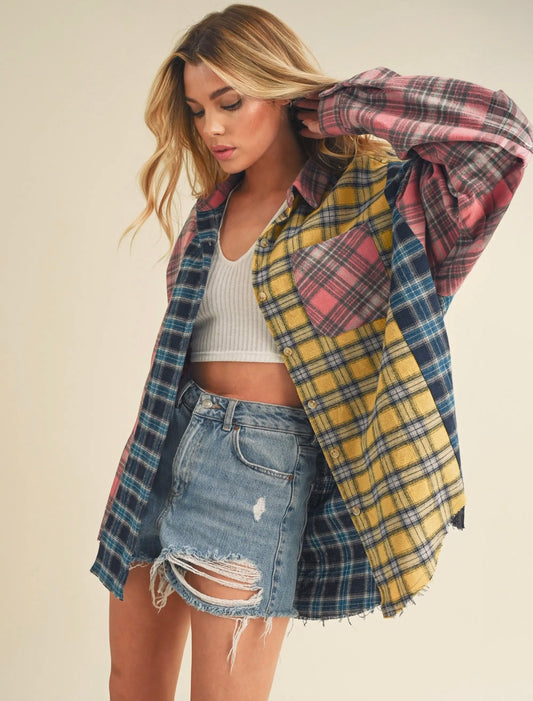 Multi Color Flannel Shirt