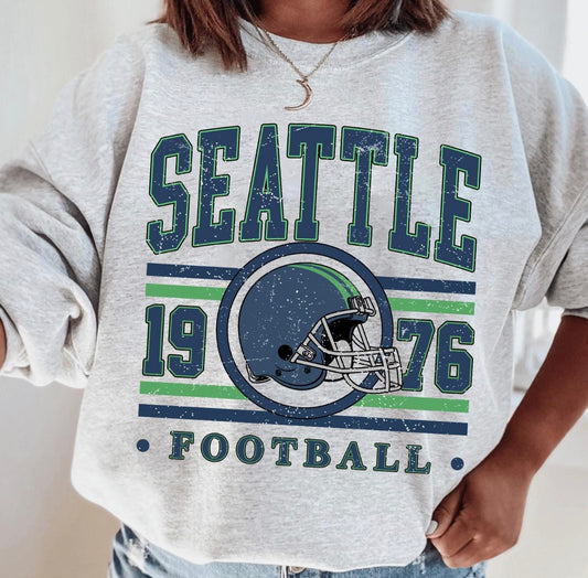 Vintage Style Seahawks Crewneck