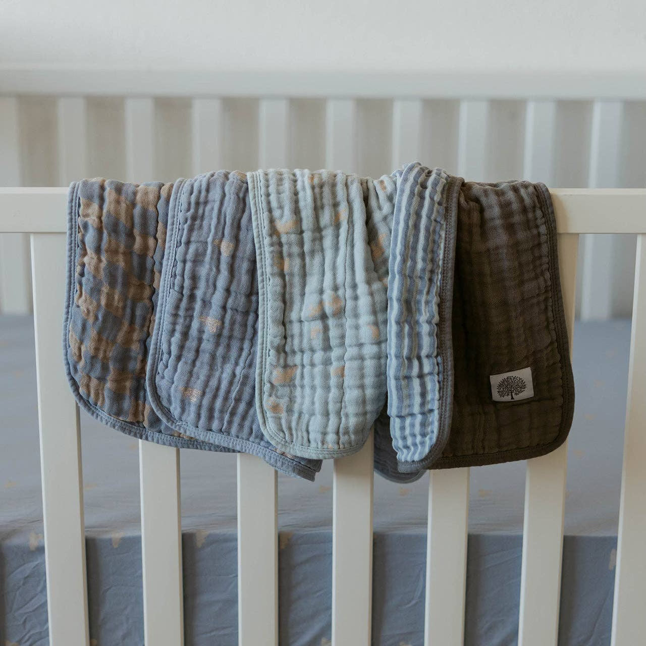 Cloud Set - Muslin Burp Cloths (4 Pack)