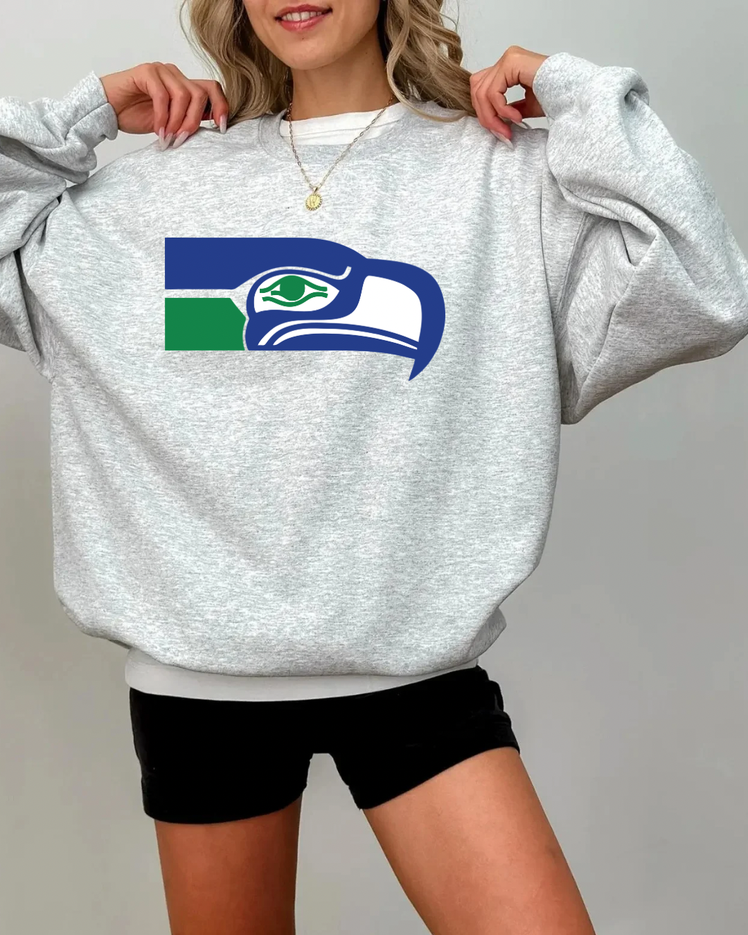Youth Size Seahawks Vintage Logo Crewneck