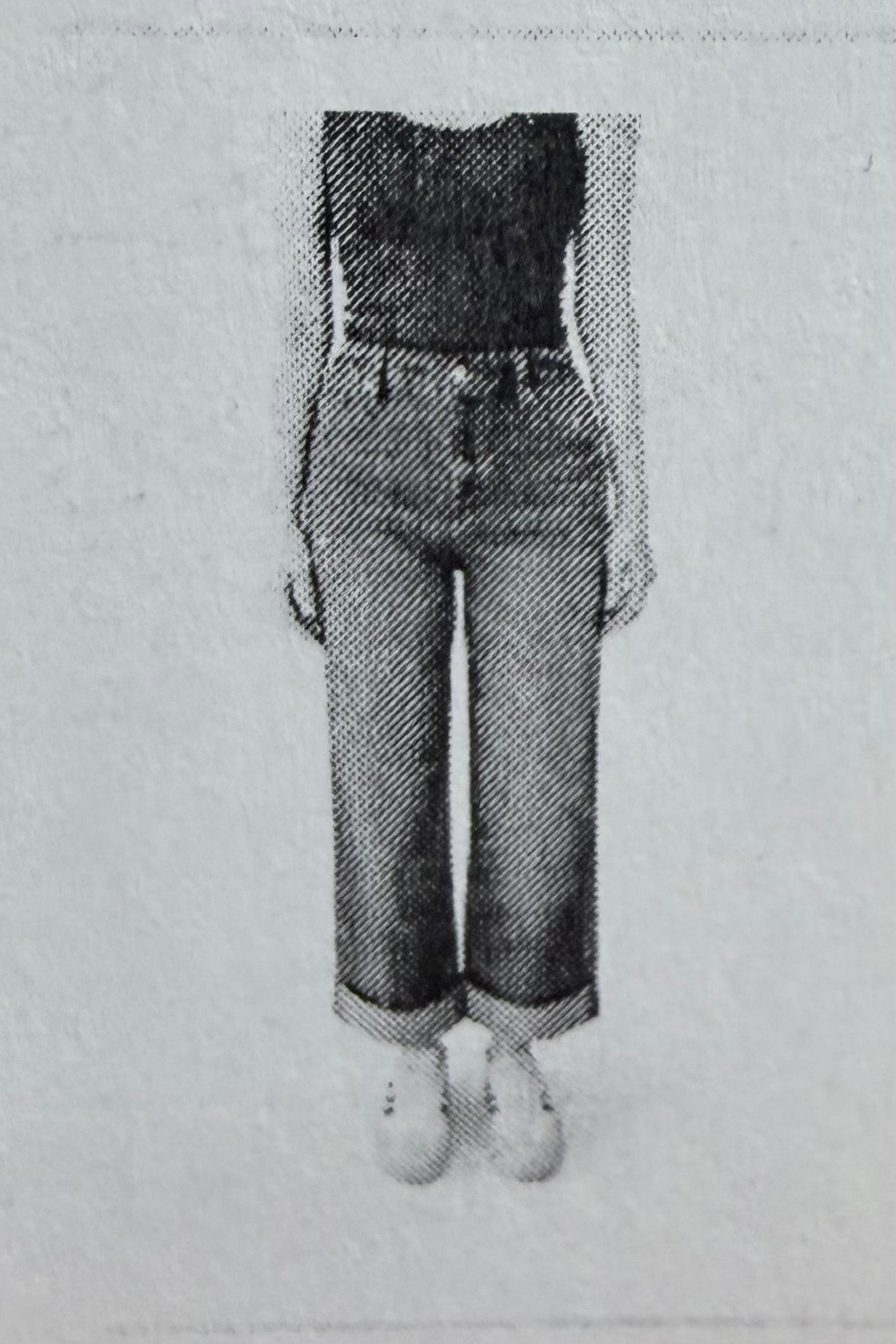 32.5" roll cuff slim wide leg jean