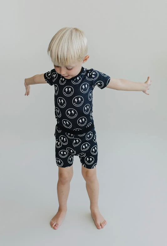 Smiley PJ Shorts Set