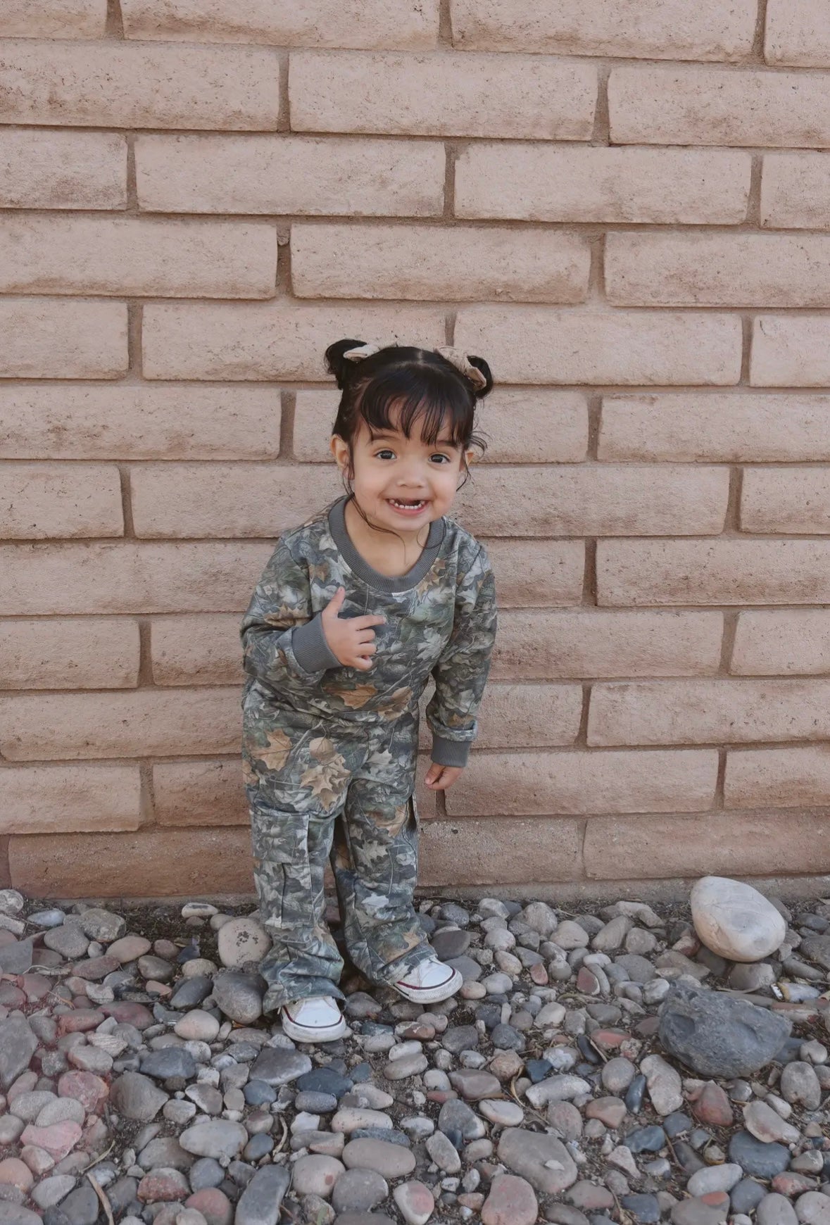 Camo Kids Crewneck 3-4Y