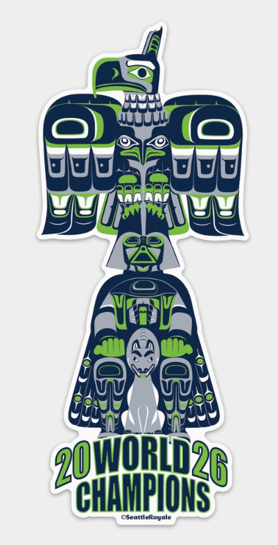 Seahawks World Champions 2026 Sticker