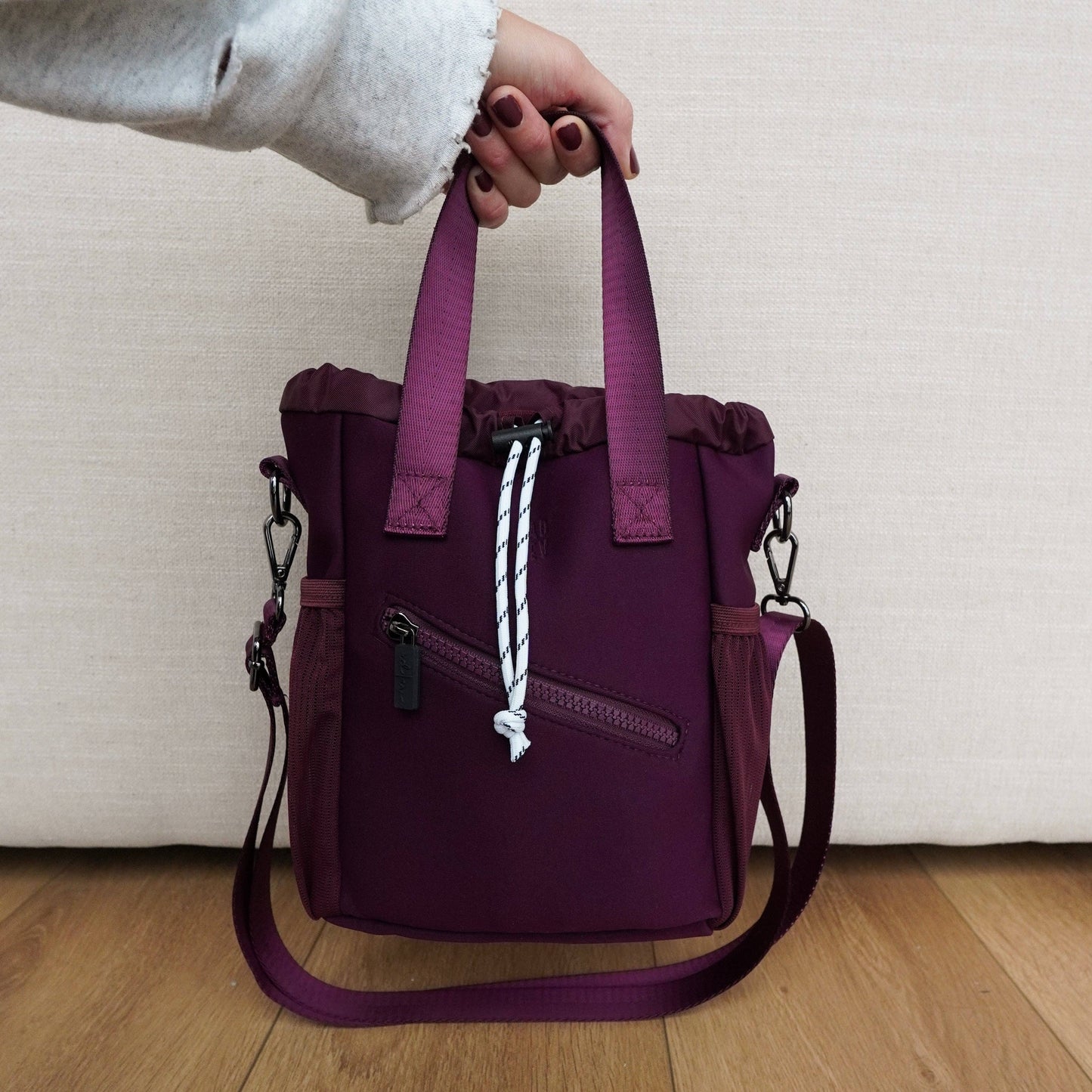 Bucket Bag in Plum