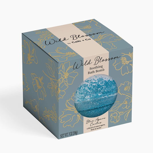 Wild Blossom Soothing Bath Bomb - Blue Agave Cactus
