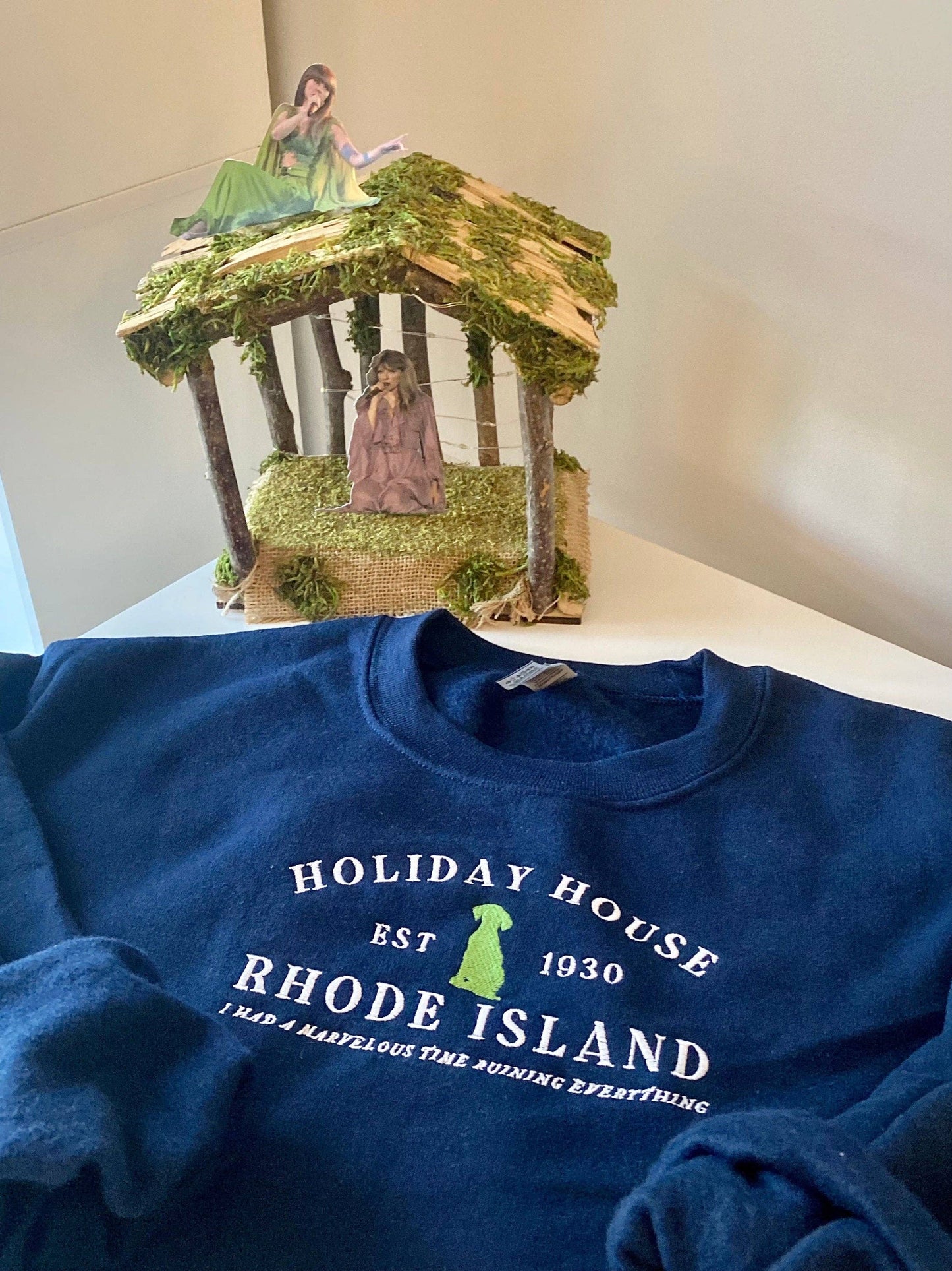 Holiday House Folklore Embroidered Crewneck | Last Great American Dynasty