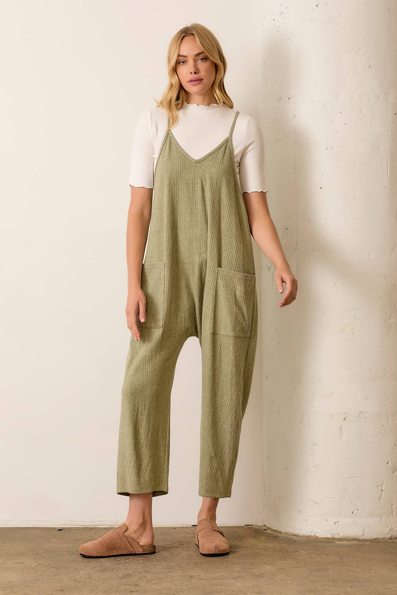 TEXTURED POCKET FRONT OVERALL